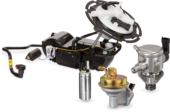 Aftermarket fuel delivery products by Spectra Premium: fuel module, gasoline direct injection pump, electric and mechanical fuel pumps