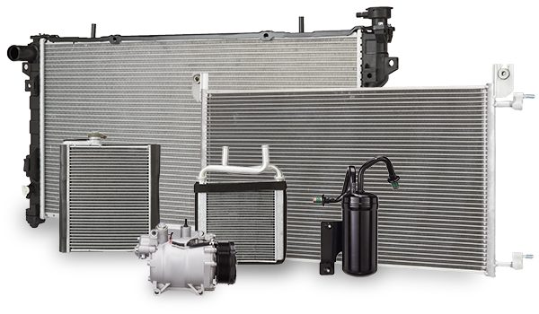 Aftermarket cooling system products by Spectra Premium: radiator, heavy duty radiator, cooling fan assembly, intercooler and heater