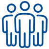 Icon showing three human figures